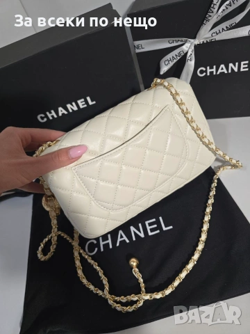 Chanel Flap Bag gold square Дамска Чанта От Естествена Телешка Кожа Код Brand Luxury Fashion28, снимка 7 - Чанти - 54960930