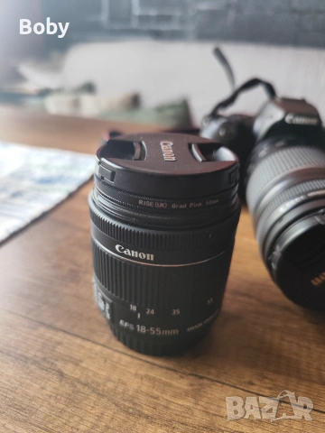 Canon EOS 250D с два обектива , снимка 2 - Фотоапарати - 55184289