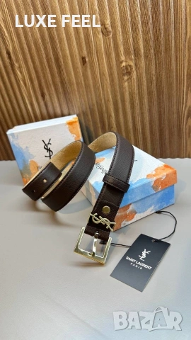 YVES SAINT LAURENT ⚜️ Естествена Кожа , снимка 4 - Колани - 54743976