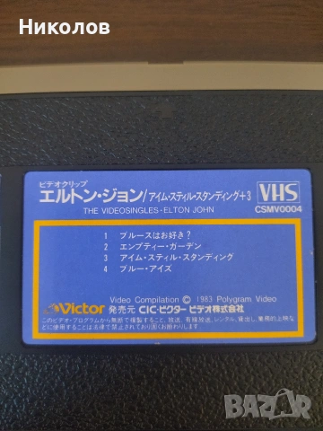 Продавам видео касета Елтън Джон ELTON JOHN The VideoSingles JAPAN-ONLY VHD, снимка 4 - Други жанрове - 54993658