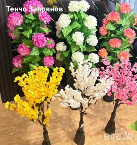 Изкуствени дървета цветя и палми