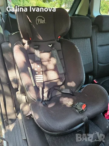 CANGAROO Стол за кола 0-36 кг. PILOT ISOFIX 360° ЧЕРНА КОЖА ЧЕРЕН 