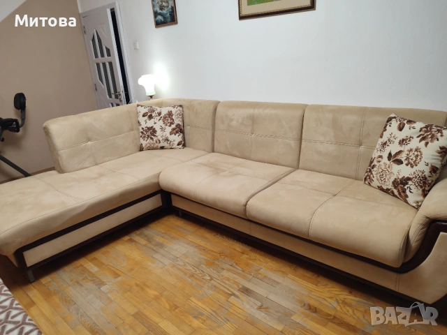 продавам ляв ъглов диван, снимка 3 - Дивани и мека мебел - 54310919