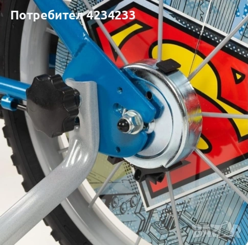 Детски велосипед Superman , снимка 2 - Детски велосипеди, триколки и коли - 55251485