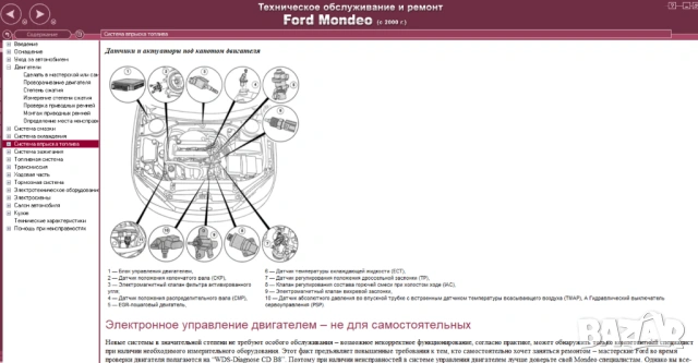 Форд MONDEO-4 модела.Ръководства за техн.поддръжка и ремонт/на СD /, снимка 18 - Специализирана литература - 54234958