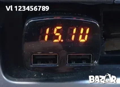 Автомобилен дигитален волтметър/термометър , тестер/ USB зарядно, снимка 2 - Аксесоари и консумативи - 53956405