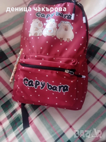 Прекрасна лека раница за момиче + ПОДАРЪК Химикалка Гумичка 🎁🐼, снимка 3 - Раници - 54110644