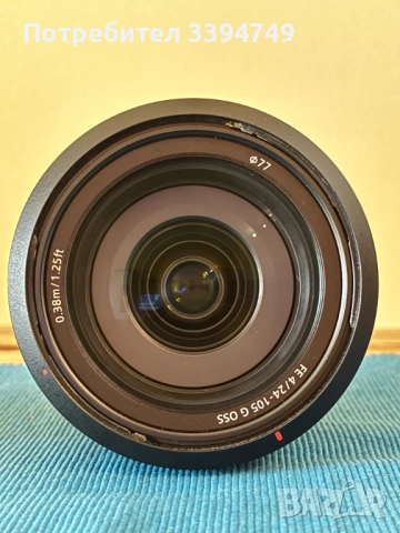 Обектив Sony FE 24-105mm f/4 G OSS като нов + подарък филтър, снимка 3 - Обективи и филтри - 54159692