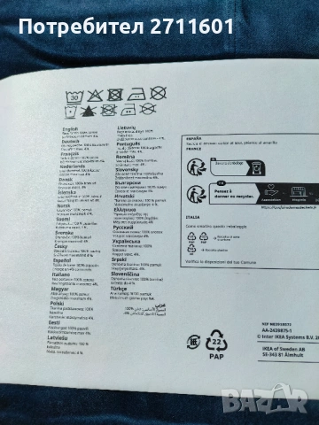 4 завеси тъмно сини IKEA, снимка 2 - Пердета и завеси - 54411369