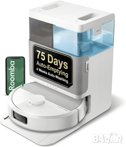 Робот прахосмукачка iRobot Roomba Plus 505 Combo с AutoWash Dock - НОВА НЕРАЗОПАКОВАНА, снимка 2 - Прахосмукачки - 54730630