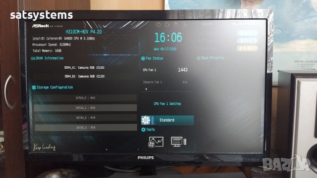 Дънна платка ASRock H310CM-HDV Socket LGA1151, снимка 8 - Дънни платки - 54962226