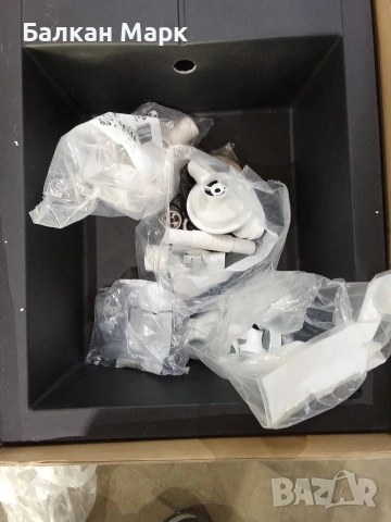 Немска кухненска мивка Respekta Cleveland (100x50 см) – Черна(напръскано)(3), снимка 7 - Мивки - 53975860