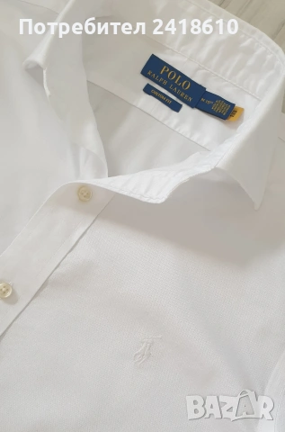 POLO Ralph Lauren Pique Cotton Custom Fit Cotton Mens Size M /15/1/2 ОРИГИНАЛ! НОВО! Мъжка Риза!, снимка 15 - Ризи - 54883839