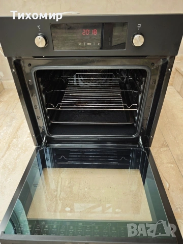 Фурна за вграждане Hansa BOES68461, Електрическа, 62 л, 8 програми, Grill, Таймер, Клас A, Черен, снимка 3 - Печки, фурни - 55252222