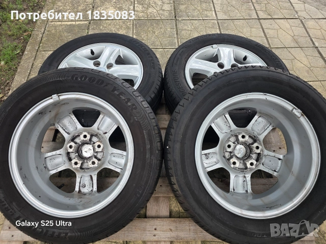 Лети джанти 15ки 5х114.3 Hyundai + летни гуми 185/65/15, снимка 9 - Гуми и джанти - 55289196
