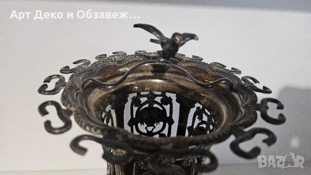 Лъжичник за кафе, снимка 2 - Антикварни и старинни предмети - 54907147