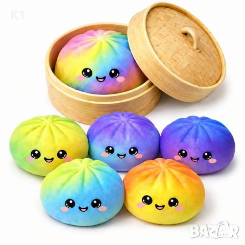 Дъмплинг в кутия / Китайски хляб скуиши / Squishy Dumpling, снимка 4 - Образователни игри - 54622930