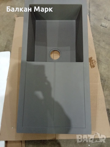 Мивка за вграждане Respekta Cleveland (FEAN100R16) – Сива, снимка 3 - Мивки - 53976072