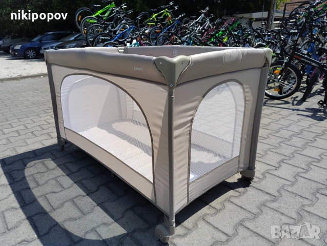 MONI Сгъваема детска кошара UNO бежов, снимка 5 - Други - 54646004