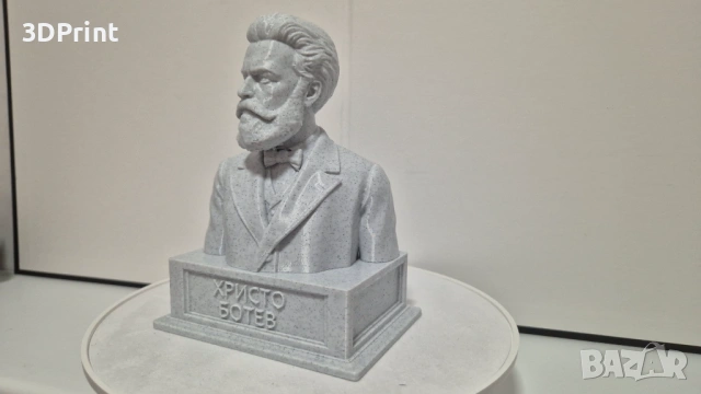 ХРИСТО БОТЕВ (бюст, статуетка), снимка 4 - Статуетки - 53453606