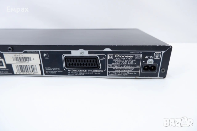 DVD Player Pioneer, снимка 5 - Плейъри, домашно кино, прожектори - 54387163