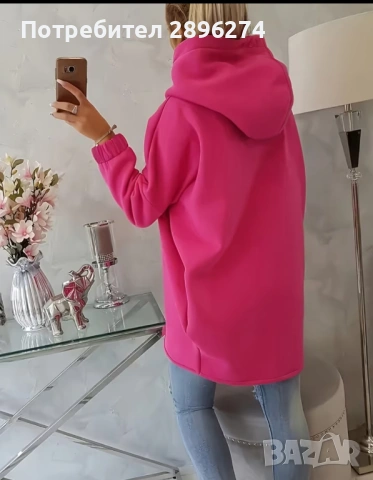 Поларено асиметрично яке, снимка 2 - Якета - 54277290