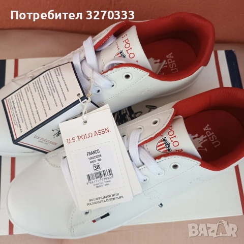 Дамски сникърси U.S.Polo Assn, снимка 6 - Маратонки - 55153304