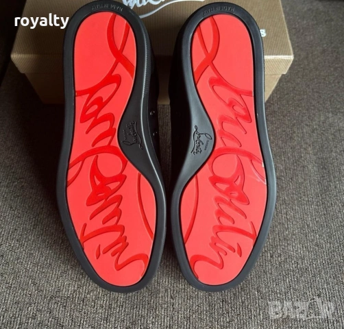 Christian Louboutin Нови Мъжки Маратонки Велур Шипове 40-44 Номер , снимка 3 - Маратонки - 54024102
