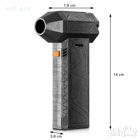 Мощен мини вентилатор/духалка с USB зареждане, батерия 8000 mAh, висока скорост на въздушния поток, снимка 5 - Друга електроника - 55044152