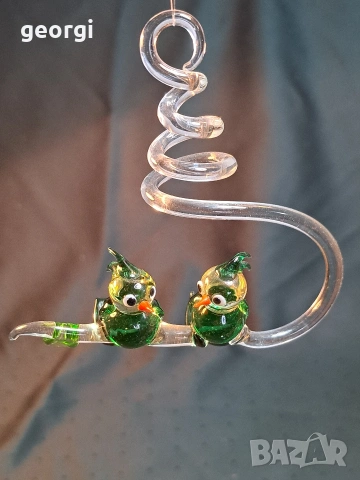 стъклена висулка с птици Murano 35/1