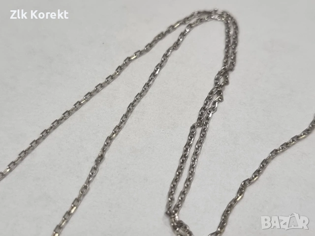 Сребърно колие "Син феникс", снимка 6 - Колиета, медальони, синджири - 55223519