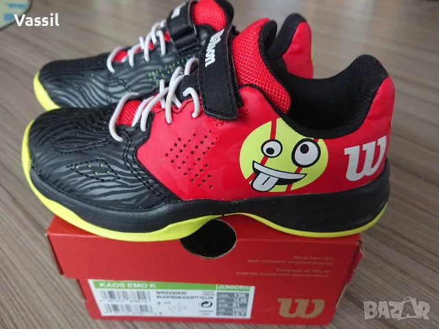 тенис маратонки WILSON Kaos Emo K - Размер EUR №31 около 18,5см, снимка 3 - Тенис - 55339970