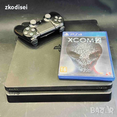 Конзола SONY - PS4 SLIM с 1бр. джойстик и 1бр. игра