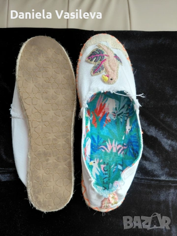 Бели еспадрили размер 39, снимка 3 - Дамски ежедневни обувки - 54277899