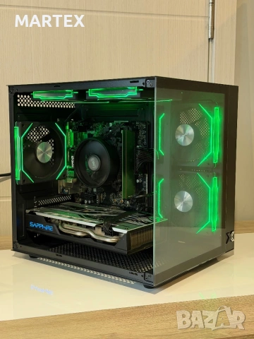 Геймърски компютър Ryzen 5 2400G, RX570, 8GB RAM, снимка 2 - Геймърски - 54681222