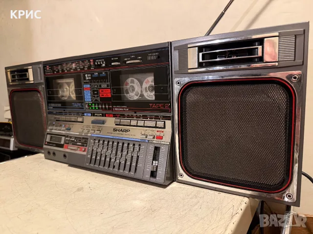SHARP  GF-800Z(D) BOOMBOX,Made in JAPAN, снимка 5 - Радиокасетофони, транзистори - 55581629
