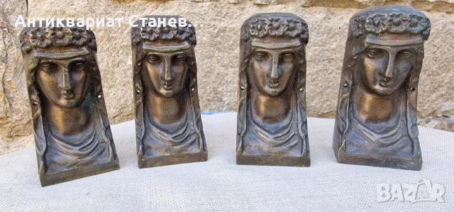 Комплект от четири масивни мебелни аплици, снимка 2 - Други - 55686163