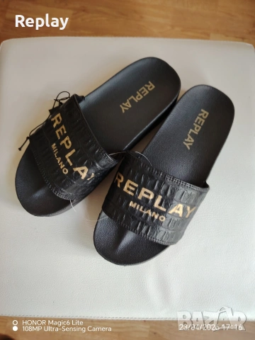 дамски чехли Replay , снимка 3 - Чехли - 49767926