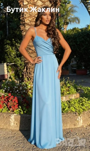 Дамски рокли сатен, снимка 5 - Рокли - 54110615