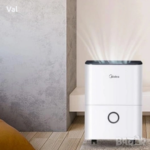 Влагоуловител Midea DF-20DEN7-WF – 20 л/24 ч, Smart Wi-Fi, за до 100 m³ (40 m²), R290, снимка 2 - Влагоабсорбатори и влагоуловители - 54786090
