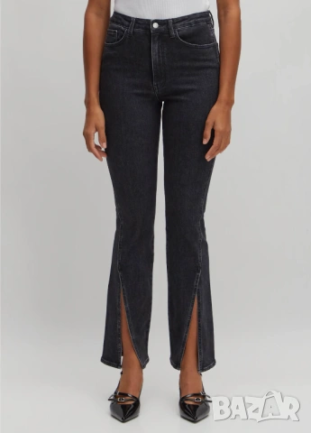 Дамски дънки с цепка, снимка 5 - Дънки - 54000089