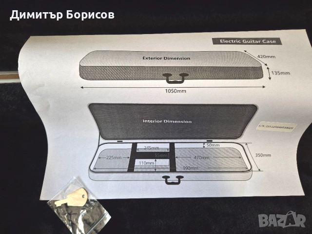 ТВЪРД КУФАР ЗА ЕЛЕКТРИЧЕСКА КИТАРА ABS - НОВ, снимка 6 - Китари - 54604501