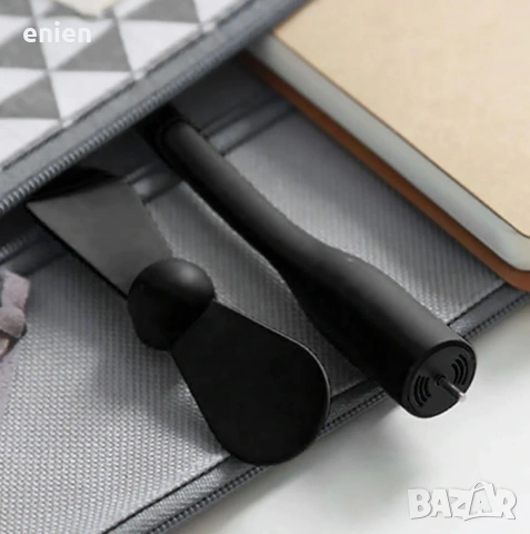 Мини USB Вентилатор 1W за Лаптоп, Power Bank и др. / Зелен / Бял /, снимка 8 - Захранвания и кутии - 18676149