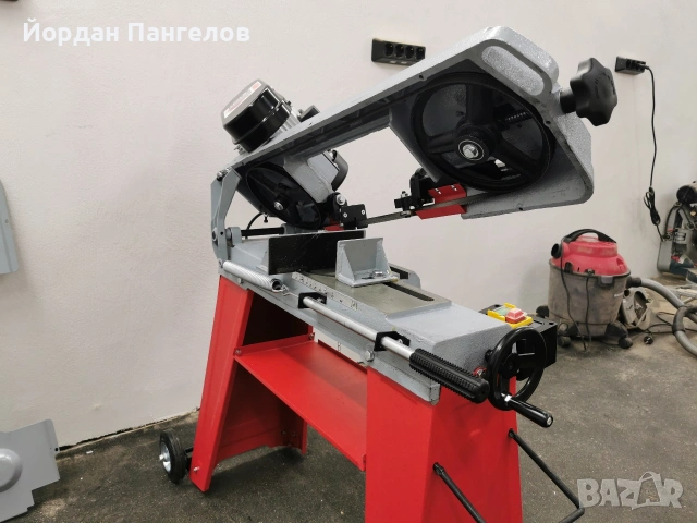 Ленторез Лентова машина за рязане на метал Holzmann BS115 230 V, 550 W, 110x140, снимка 4 - Други машини и части - 55160096