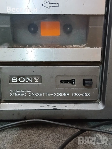 Радио касетофон SONY CFS-55S , снимка 2 - Радиокасетофони, транзистори - 54542784