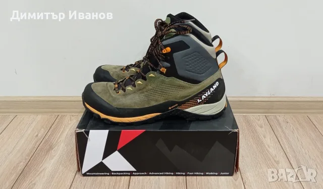 Мъжки туристически обувки Kayland Vision GTX (Olive/ Orange), Размер 46, снимка 3 - Мъжки боти - 55514318
