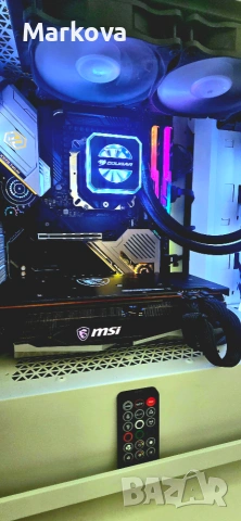 Мощен геймърски компютър • RX 6700 XT 12GB • Ryzen 5 5600G • X570 Taichi WiFi • Водно охлаждане, снимка 6 - Геймърски - 55146493