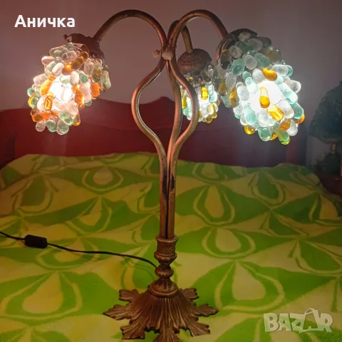 Нощна лампа от мурано стъкло