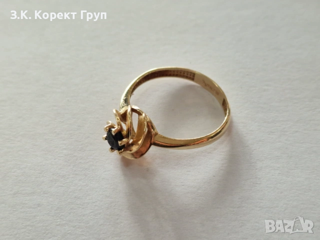Дамски златен пръстен 14К 585 / 1,80 гр., снимка 3 - Пръстени - 54509698