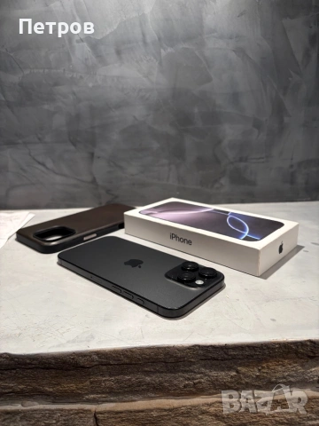 КАТО ЧИСТО НОВ Iphone 16 Pro Max Black, 100% батерия, снимка 4 - Apple iPhone - 54227201